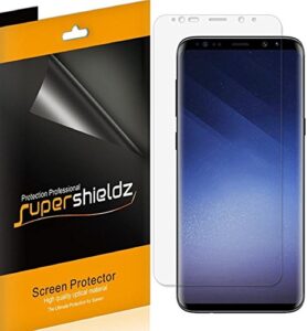 supershieldz (2 pack) designed for samsung galaxy s9 screen protector, (full coverage) 0.23mm, high definition clear shield (tpu)