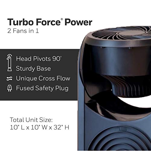 Honeywell TurboForce Tower Fan, Black