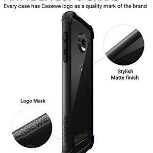 Casewe – Motorola Moto Z2 Force Flexible TPU Protective Bumper Case Cover/Compatible with Moto Mods - All Black Matte