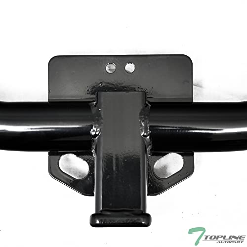 Class 3 III Black 2" Receiver Tube Rear Bumper Trailer Tow Hitch Towing Mount Compatible With 07-11 Honda CRV CR-V