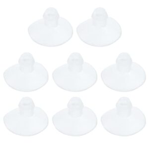 antrader 18mm/0.7" furniture desk glass rubber transparent anti-collision suction cups sucker hanger pads for glass plastic without hooks, pack of 8