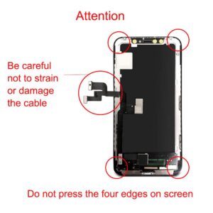 for iPhone X Screen Replacement LCD 5.8 inch Touch Screen Display Digitizer Repair Kit Assembly with Complete Repair Tools and Screen Protector