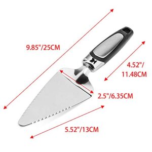 Awpeye 2PCS Flatware Pie Server Stainless Steel Cake Cutter, Pizza/Tart/Dessert Slicer.