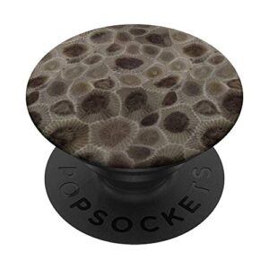 Petoskey Stone- Michigan PopSockets PopGrip: Swappable Grip for Phones & Tablets