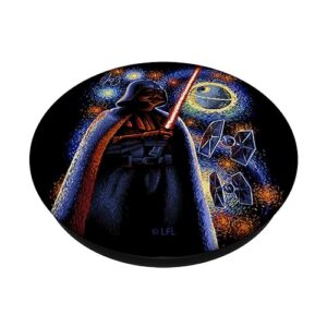 Star Wars Darth Vader Starry Night Paint Galaxy PopSockets Standard PopGrip