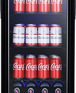 EdgeStar BBR901BL 15 Inch Wide 80 Can Built-In Beverage Center with Slim Design