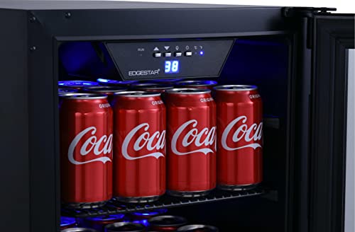 EdgeStar BBR901BL 15 Inch Wide 80 Can Built-In Beverage Center with Slim Design