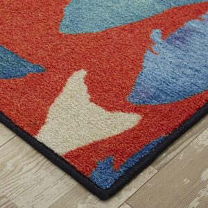 Mohawk Home Coastal Catch Red Nautical/ Coastal (5' X 8') Area Rug