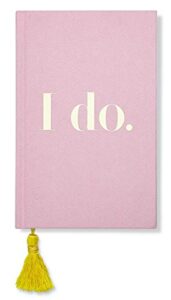 kate spade new york women's pink bridal journal, 8.25" x 5.25" bound notebook with 200 lined pages, i do