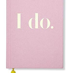 Kate Spade New York Women's Pink Bridal Journal, 8.25" x 5.25" Bound Notebook with 200 Lined Pages, I Do