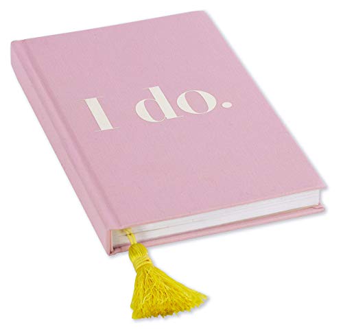 Kate Spade New York Women's Pink Bridal Journal, 8.25" x 5.25" Bound Notebook with 200 Lined Pages, I Do