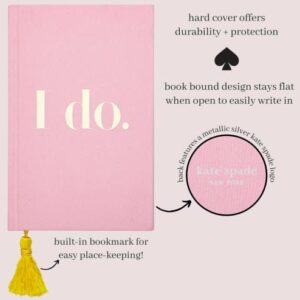 Kate Spade New York Women's Pink Bridal Journal, 8.25" x 5.25" Bound Notebook with 200 Lined Pages, I Do