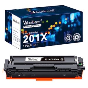 valuetoner compatible 201x black toner cartridge replacement for hp 201x 201a high yield for hp color laserjet pro mfp m277n m277dw m277c6 pro m252n m252dw m274n, m252 m277 series printer (1 black)