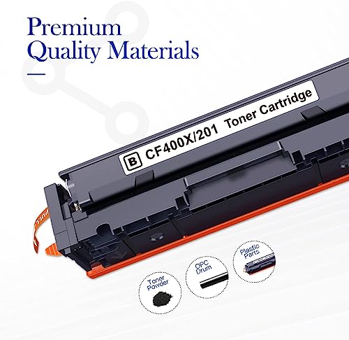 Valuetoner Compatible 201X Black Toner Cartridge Replacement for HP 201X 201A High Yield for HP Color LaserJet Pro MFP M277n M277dw M277c6 Pro M252n M252dw M274n, M252 M277 Series Printer (1 Black)