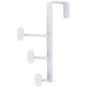 toyo case framo over the door hanger hook for clothes, hats, coats, bags, towels wing white