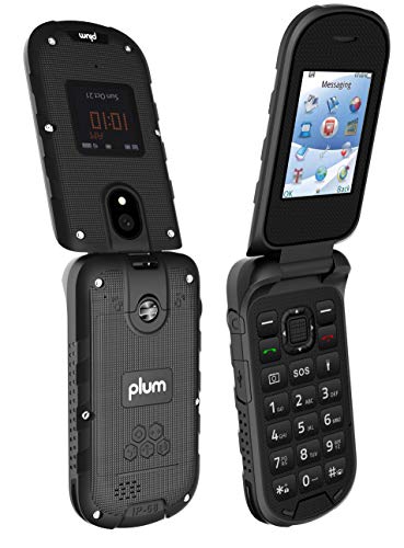 Plum Ram 8 - Rugged Flip Phone Unlocked Water Shock Proof - NOT for USE in The USA