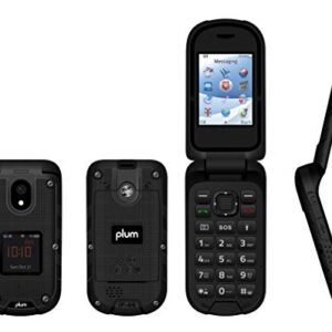 Plum Ram 8 - Rugged Flip Phone Unlocked Water Shock Proof - NOT for USE in The USA