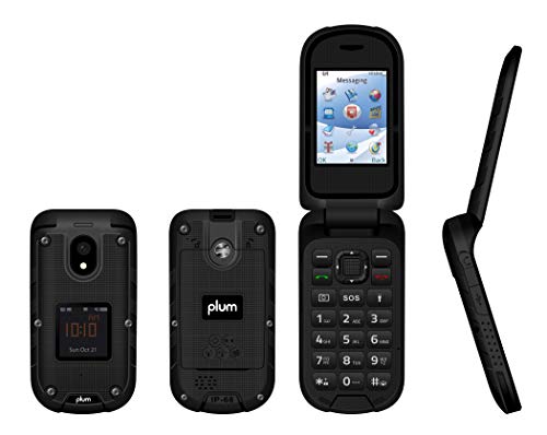 Plum Ram 8 - Rugged Flip Phone Unlocked Water Shock Proof - NOT for USE in The USA