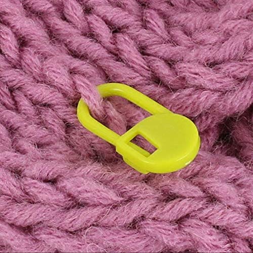 Meikeer 150 Pieces Knitting Crochet Locking Stitch Markers Stitch Needle Clip Counter 10 Colors (Color Ship Randomly)