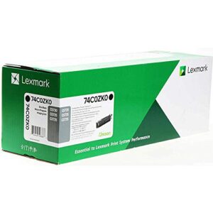 lexmark 74c0zk0 imaging unit, black - in retail packaging