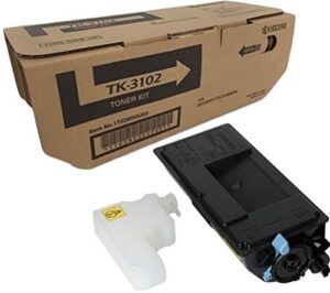 kyocera 1t02ms0us0 model tk-3102 toner cartridge for use with kyocera ecosys m3040idn, ecosys m3540idn and fs-2100dn black and white printers, up to 12500 pages, black