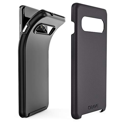Crave Dual Guard for Samsung Galaxy S10 Case, Shockproof Protection Dual Layer Case for Samsung Galaxy S10 - Black