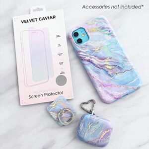 Velvet Caviar Compatible with iPhone XR Cases Marble for Girls & Women - Cute Protective Phone Case (Pink Iridescent Holographic Blue)