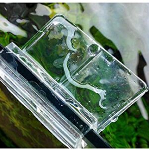 Haulonda 4pcs Clear Color Acrylic Aquarium Fish Tank Glass Cover Clip Support Holder (6mm)