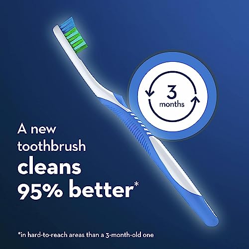 Oral-B Bacteria Blast Toothbrush, Medium, 6 Count