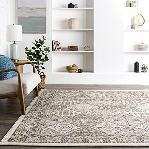 nuLOOM Becca Traditional Tiled Area Rug, 5x8, Beige