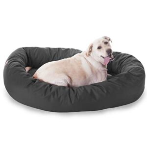 majestic pet 52 inch gray bagel dog bed products