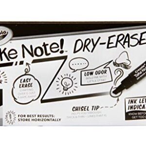 Crayola Take Note Black Dry Erase Markers, Kids At Home Activities, Chisel Tip, Office & School Supplies, 12 Count