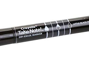 Crayola Take Note Black Dry Erase Markers, Kids At Home Activities, Chisel Tip, Office & School Supplies, 12 Count