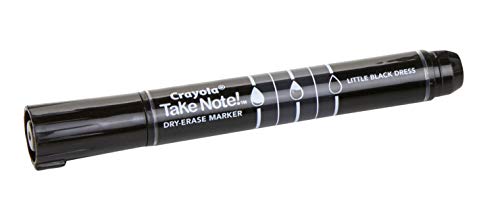 Crayola Take Note Black Dry Erase Markers, Kids At Home Activities, Chisel Tip, Office & School Supplies, 12 Count