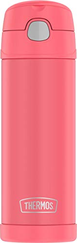 THERMOS FUNTAINER 16 Ounce Stainless Steel Bottle, Coral