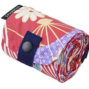 Marna S464OU Shupatto Compact Bag, M, Japanese Fan, Instantly Foldable, Eco Bag, Foldable, Durable, Japanese Pattern