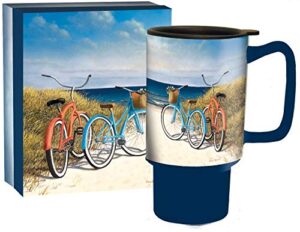 lang seaside ride travel mug , 18 oz, multi