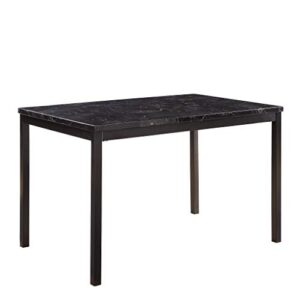 homelegance tempe 48" x 30" dining table, black