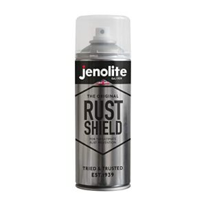 jenolite rust shield aerosol - 400ml (13.5 fl oz) - high protection against rust & corrosion - ultimate rust prevention for cars & motorcycles