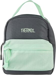 thermos mini lunch bag, gray/mint