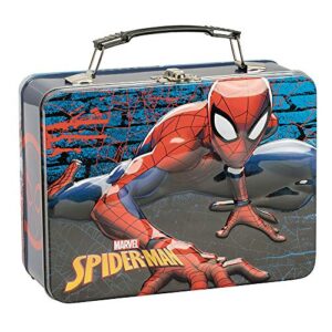 vandor marvel spider-man large tin tote lunch box