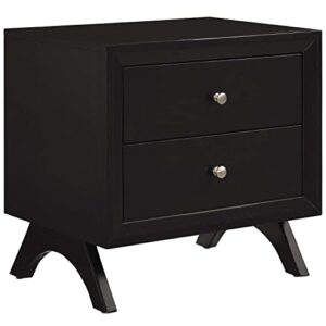 modway providence nightstand or end table, cappuccino