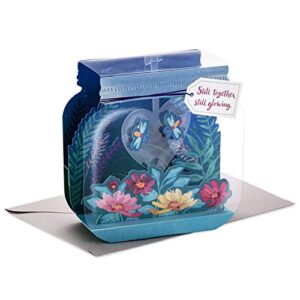 hallmark paper wonder displayable pop up anniversary card (still glowing)