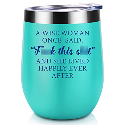 Coolife Funny Wine Tumbler - New Beginnings Gifts for Women, Drinking Gifts, Retirement, Birthday Gifts for Women, Best Friend, Coworker, Her - Cool Bday Gifts for Mom, Wife, Sister, Fun Wine Cups