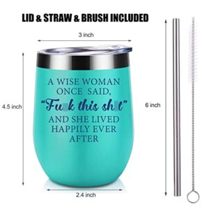 Coolife Funny Wine Tumbler - New Beginnings Gifts for Women, Drinking Gifts, Retirement, Birthday Gifts for Women, Best Friend, Coworker, Her - Cool Bday Gifts for Mom, Wife, Sister, Fun Wine Cups