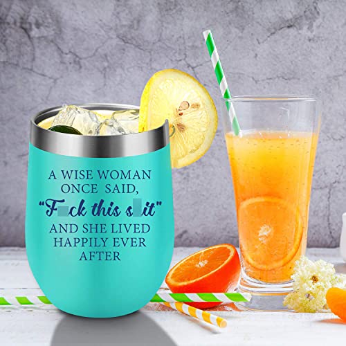 Coolife Funny Wine Tumbler - New Beginnings Gifts for Women, Drinking Gifts, Retirement, Birthday Gifts for Women, Best Friend, Coworker, Her - Cool Bday Gifts for Mom, Wife, Sister, Fun Wine Cups