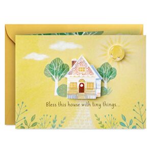 hallmark paper wonder paper craft baby shower card (tiny things)