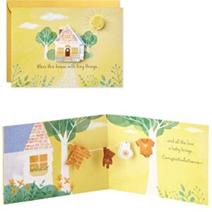 Hallmark Paper Wonder Paper Craft Baby Shower Card (Tiny Things)