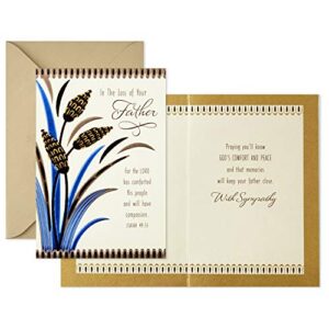 Hallmark Dayspring Religious Sympathy Card for Loss of Father (Comfort & Peace)