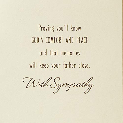 Hallmark Dayspring Religious Sympathy Card for Loss of Father (Comfort & Peace)